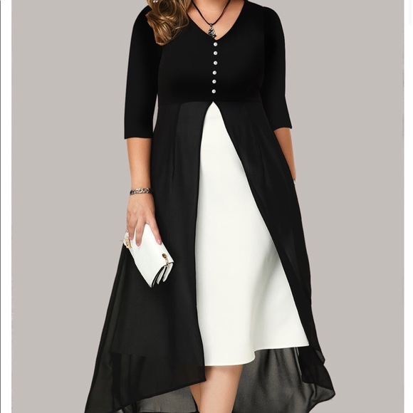 Dresses & Skirts - Black and white maxi dress. Brand new never worn I. Excellent condition.